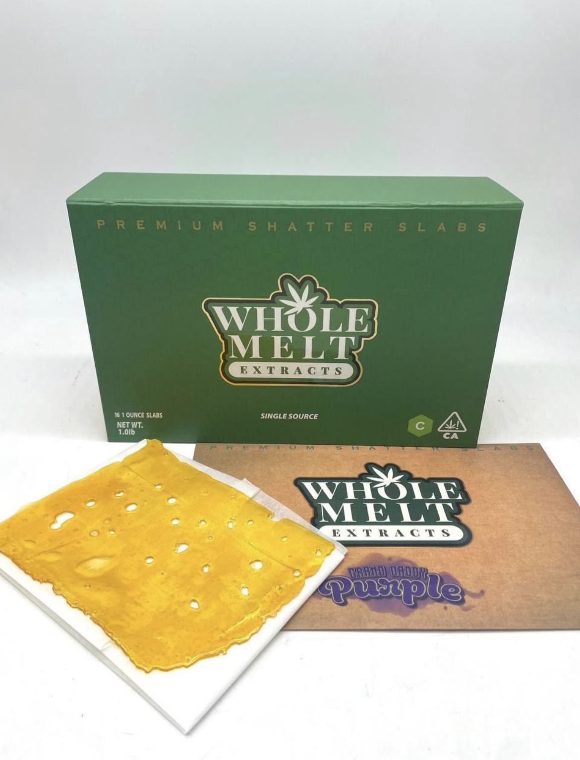 Whole Melt Extract Shatter Slabs